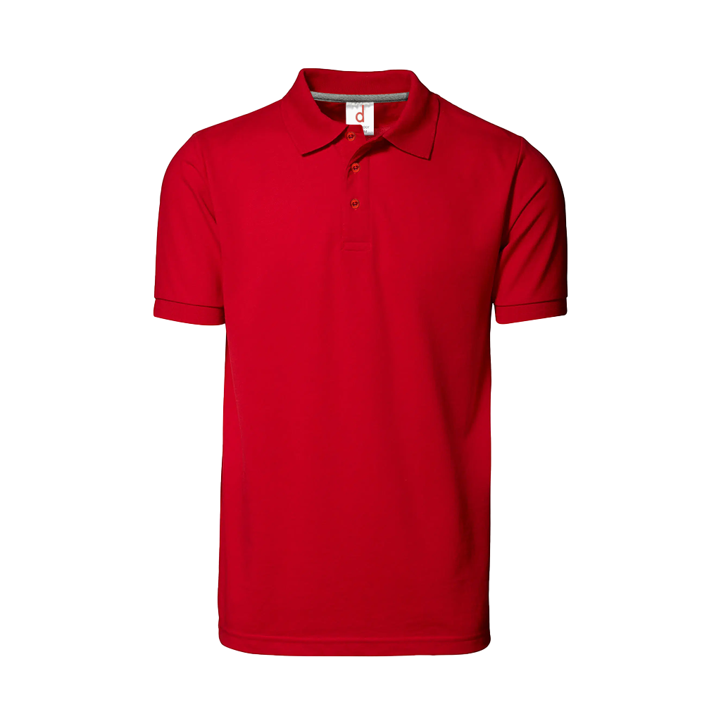 Men’s Casual Polo Shirts Short Sleeve Regular Fit Red M-4XL For Sports Wear