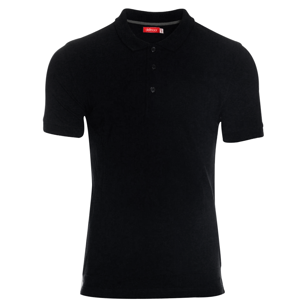 Men’s Casual Polo Shirts Short Sleeve Regular Fit Black M-4XL for Sports Wear