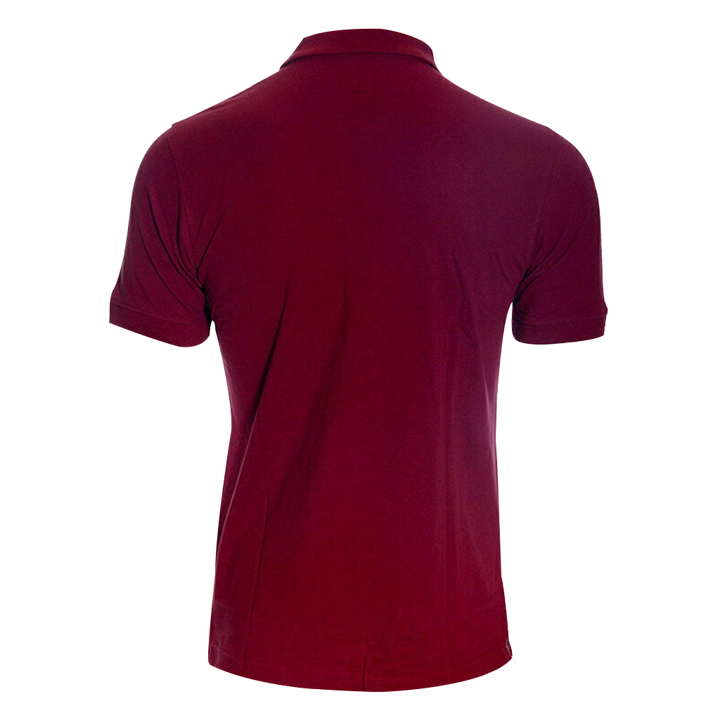 Men’s Casual Polo Shirts Short Sleeve Regular Fit Burgundy M-4XL for Sports Wear