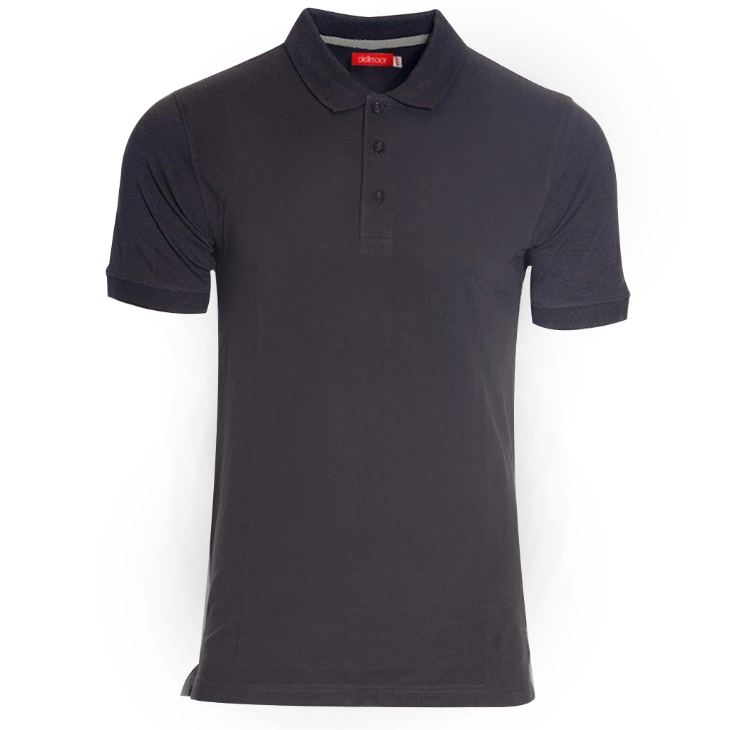 Men’s Casual Polo Shirts Short Sleeve Regular Fit Charcoal M-4XL for Sports Wear