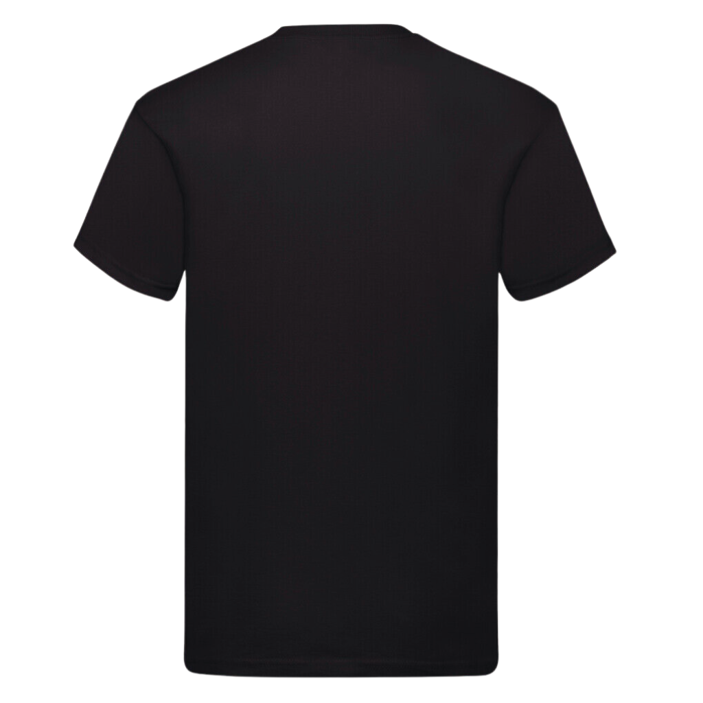 Mens Letter Printed Short Sleeve Crew Neck Black T-Shirt 100% Cotton