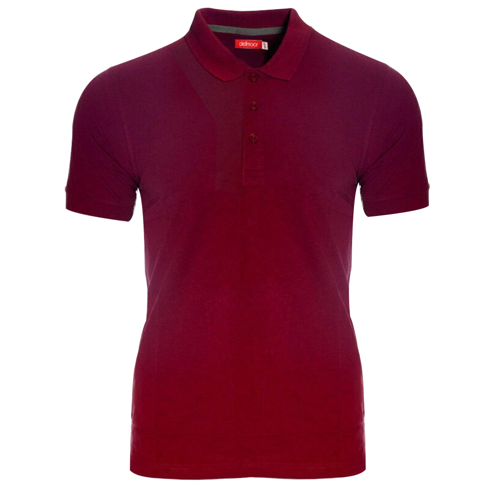 Men’s Casual Polo Shirts Short Sleeve Regular Fit Burgundy M-4XL for Sports Wear