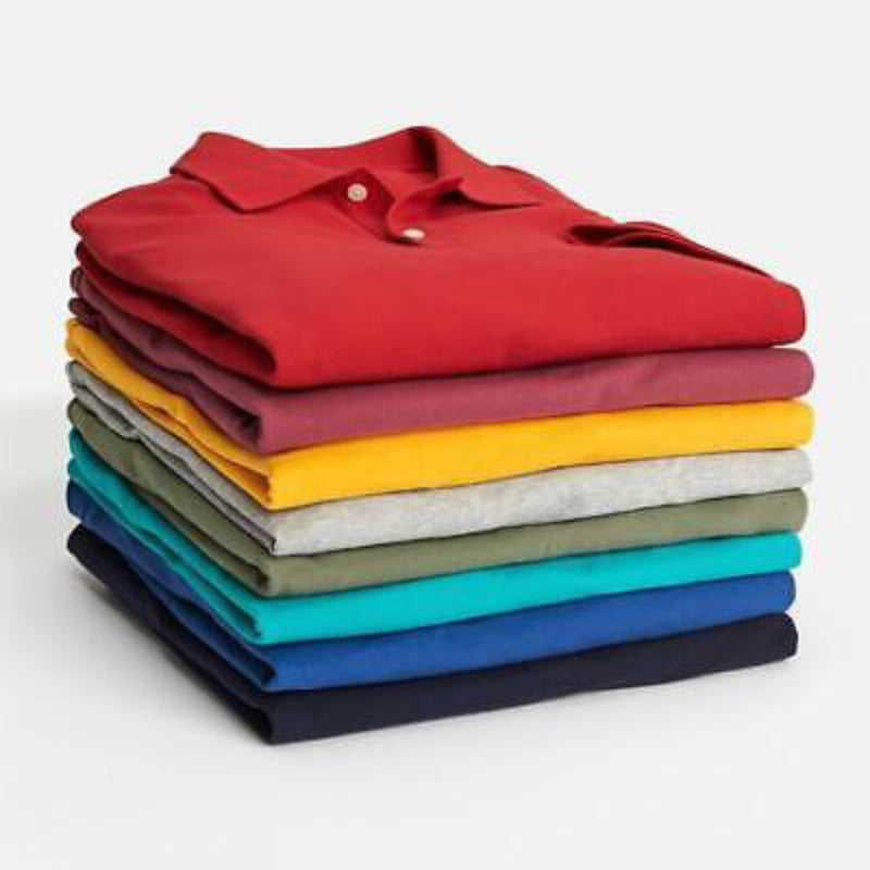 Men’s Casual Polo Shirts Short Sleeve Regular Fit Blue M-4XL for Sports Wear